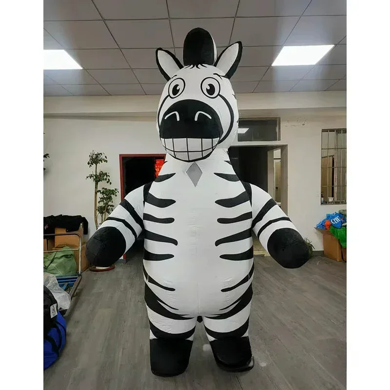 Suits - Inflatable Zebra Mascot Costume Adult Full