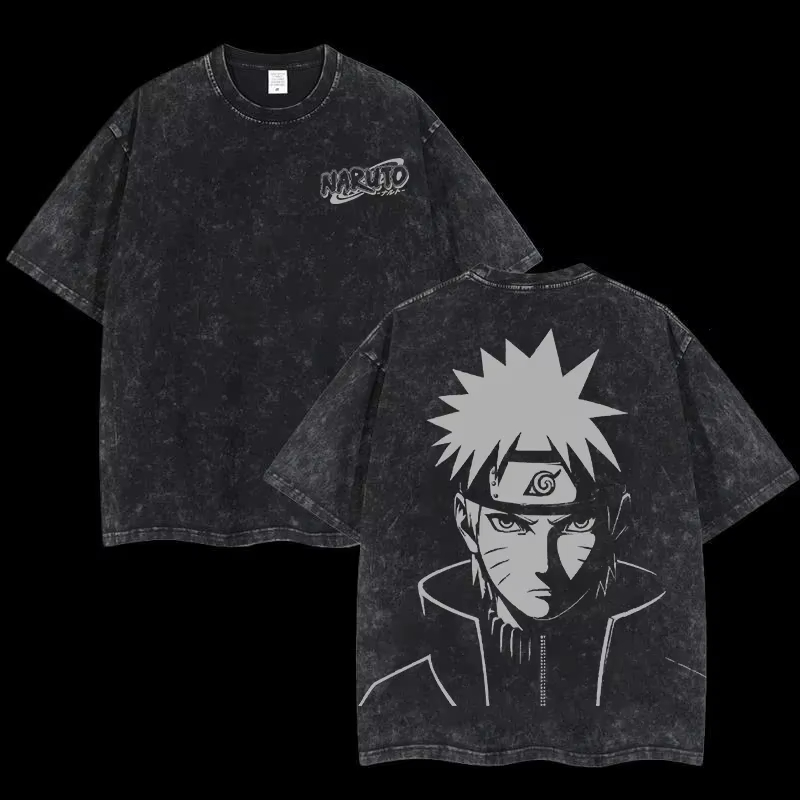 Naruto Shisui Uchiha T Shirt M - Acid Wash Vintage Graphic T Shirt ulasan dan harga