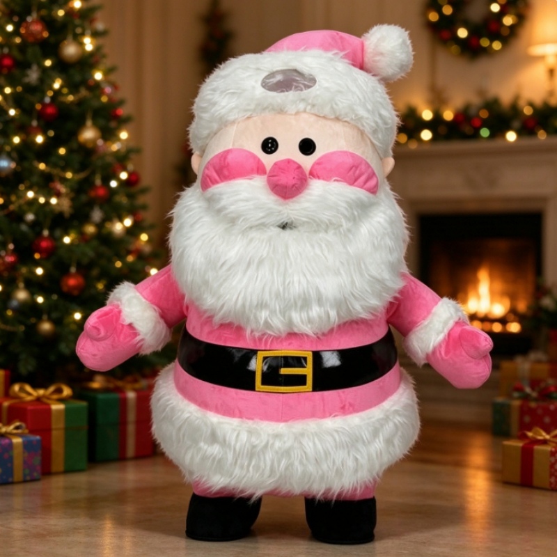 Pink Santa Claus Inflatable Ma - Suits ulasan dan harga